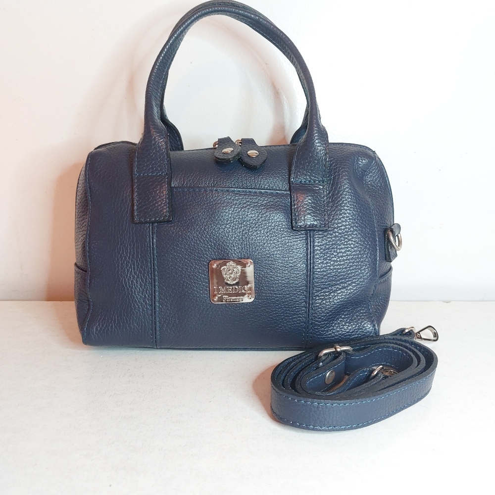 Imedici Firenze Pebble Leather Bowler Bag